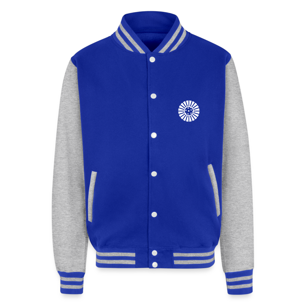 OCPC Lettermans Jacket - royal/heather grey