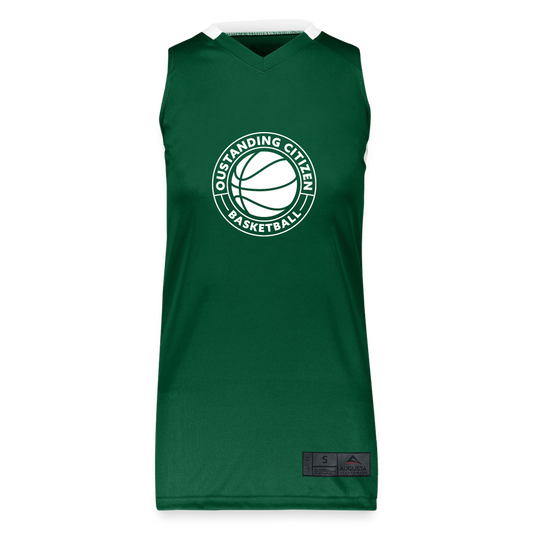 Women's Outstanding Basketball Jersey - green/white