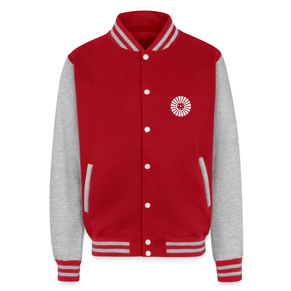 OCPC Lettermans Jacket - red/heather grey