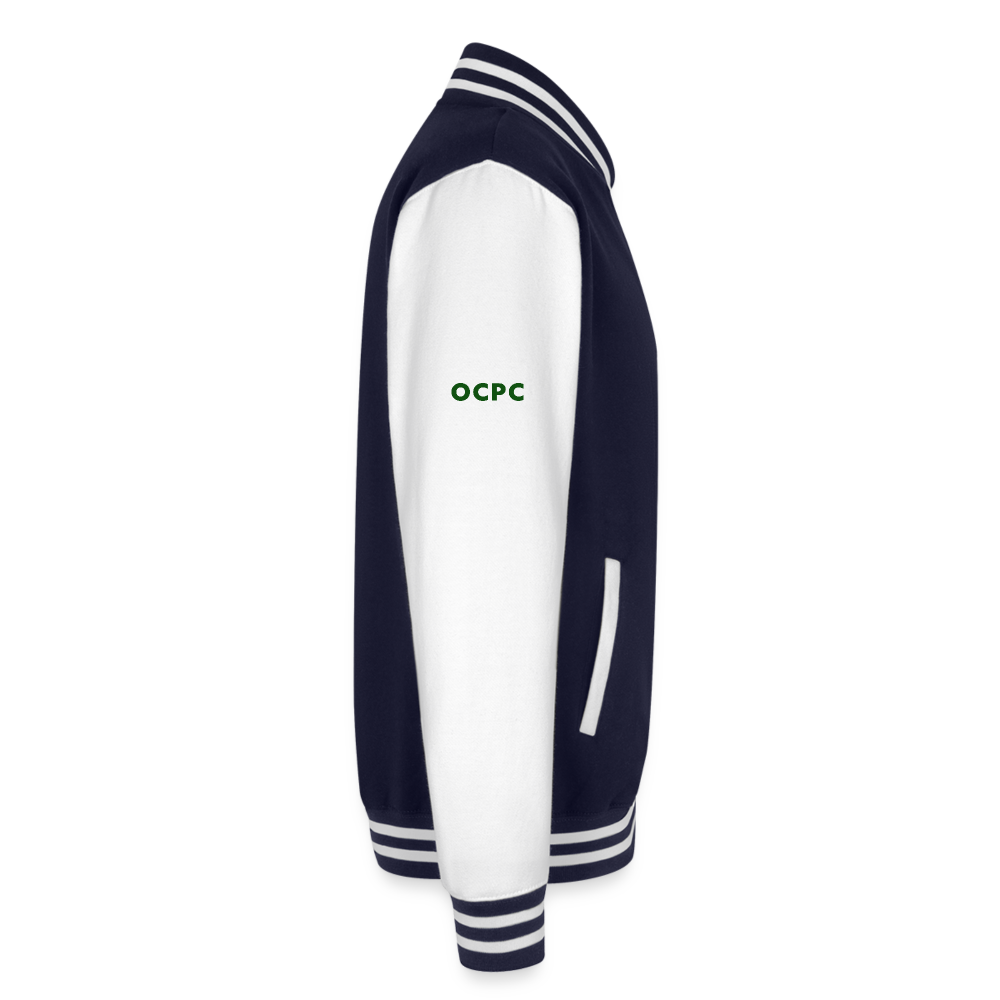 OCPC Lettermans Jacket - navy/white