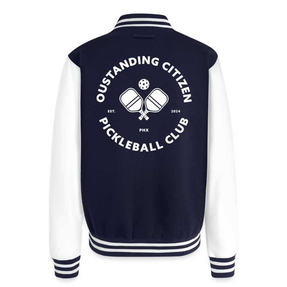 OCPC Lettermans Jacket - navy/white