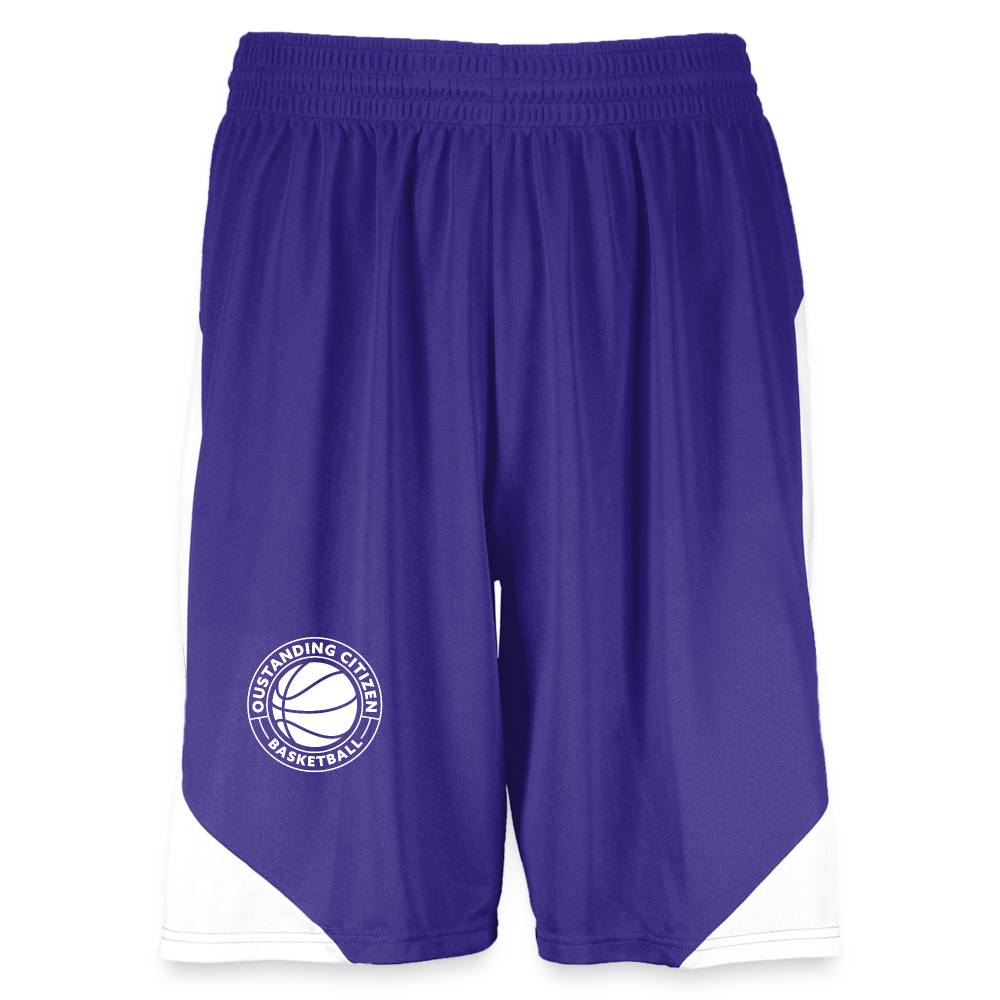 Basketball Shorts - purple/white