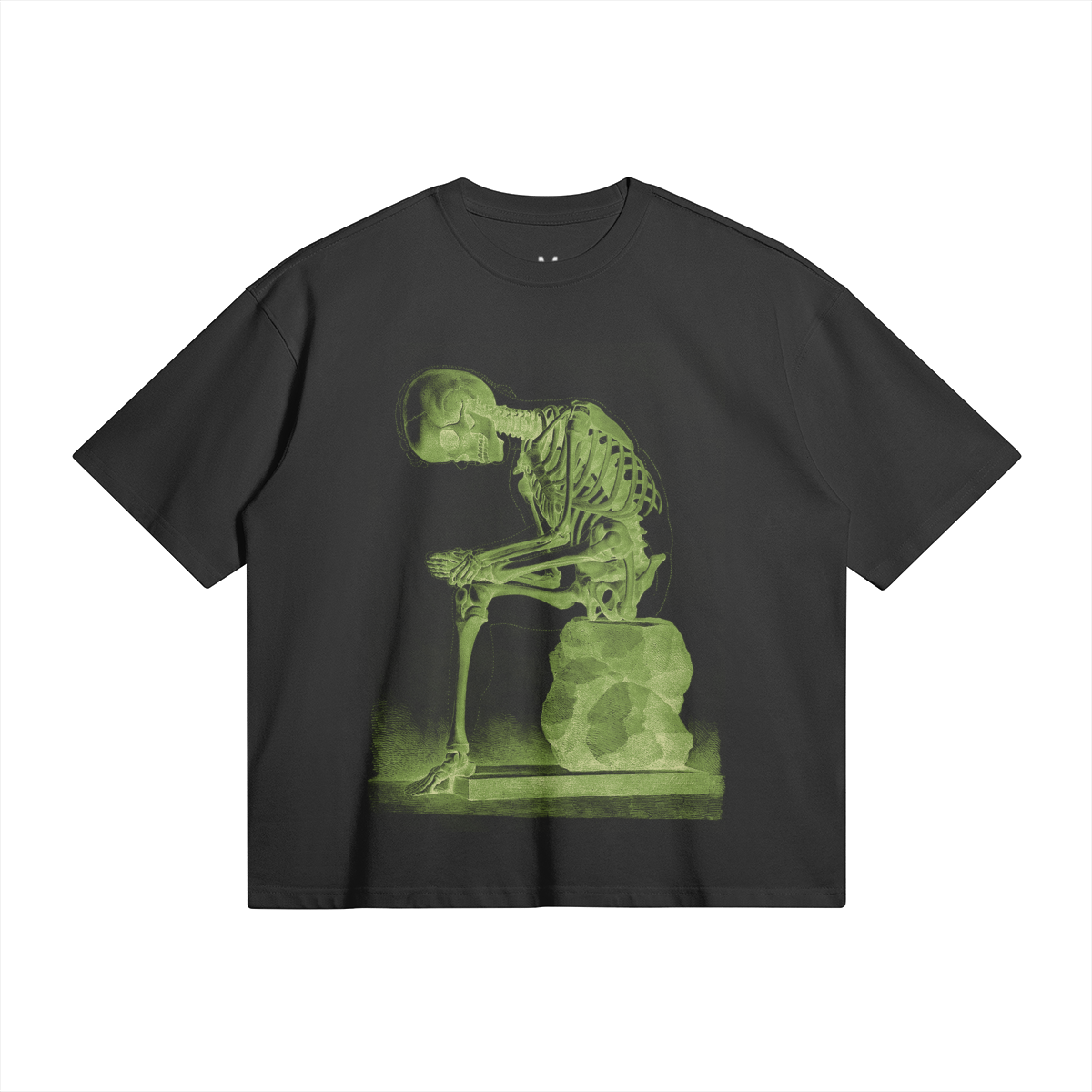 Green Skeleton Boxy Tee